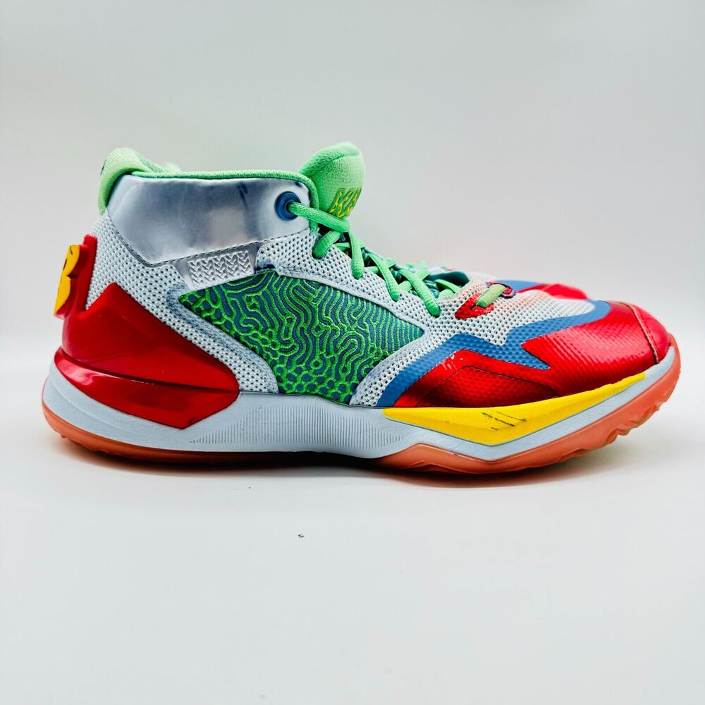 New Balance Kawhi Leonard Mens 10.5 Basketball Sneakers Velocity Red Green